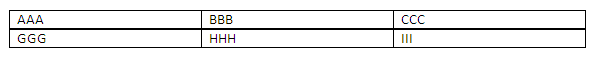 Hide Table Cell Mark